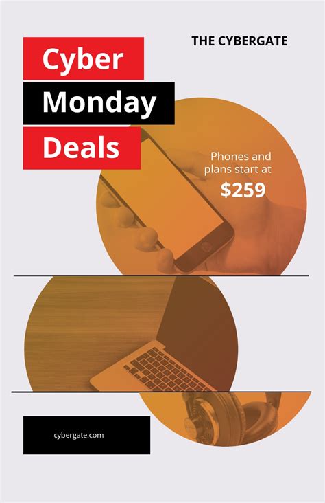 cyber monday deal poster template apple pages psd templatenet