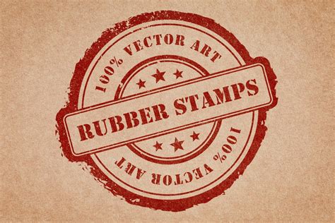 rubber stamps vector pack volume  graphic objects creative market