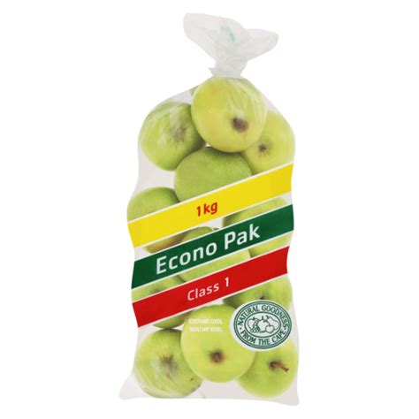 econo pak green apples pack kg apples pears fresh fruit fresh food food checkers za