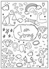 Coloring Pages Book Am Brave Girls Hopscotch Confidence Imagination Spirit Designed Build Every Girl Visit sketch template