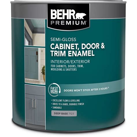 behr premium  ultra cabinet trim interior semi gloss enamel paint