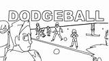 Dodgeball sketch template