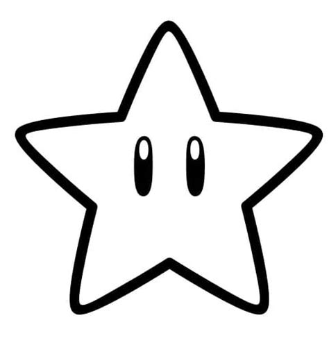 cute  star coloring page  print  color