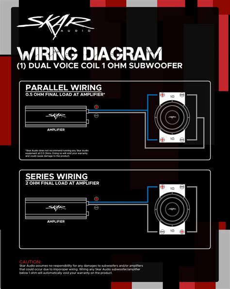 dual voice coil subwoofer wiring guides skar audio knowledge base  desk
