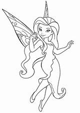Coloring Pages Tinkerbell Fairy Silvermist Water Printable Color Charming Talent Disney Pdfs sketch template