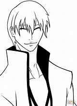 Coloring Gin Ichimaru Pages Bleach Printable Drawing Categories sketch template