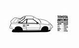 Posters Mr2 Aw11 Toyota Graphic Data Print Redbubble sketch template