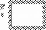 Celtic Border Rectangle Plait Vector Borders Frame Knot Clipart Svg Braided Openclipart Use Getdrawings Vectors sketch template