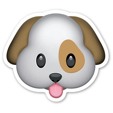 dog emoji car magnet   day shipping baxterboo