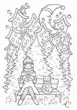 Colorear Navidad Adulti Erwachsene Malbuch Pere Fur Justcolor Noël Leighann Mcdonald Kostenlose Colouring Coloriages Père sketch template