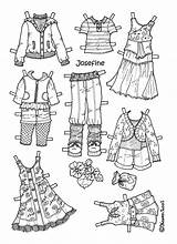 Josefine Paper Doll Colour Karen Dolls sketch template