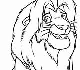 Simba Lion Coloring King Pages Drawing Kids Hakuna Matata Face Color Lions Disney Mufasa Cute Getdrawings Print Getcolorings Printable Drawings sketch template