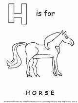 Horse Coloring sketch template