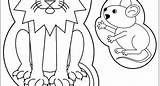 Mouse Lion Coloring Pages Getcolorings Color Getdrawings sketch template
