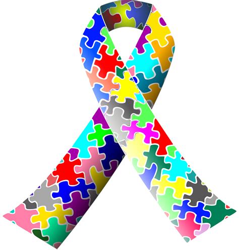 clipart autism puzzle ribbon