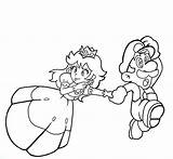 Mario Coloring Pages Peach Princess Super Kids Printable Kart Visit Sheets sketch template