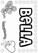Bella Coloring Pages Color Print Sheets Hellokids Names sketch template