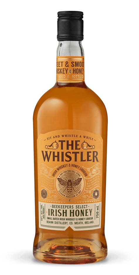 irish  bourbon honey whiskey  whistler whiskey