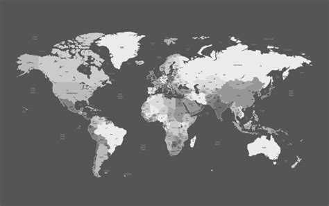 dark world map design vector