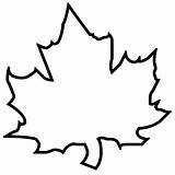 Maple Leaf Coloring Pages Leaves Ink Inspiration Clipart Color Sheet sketch template