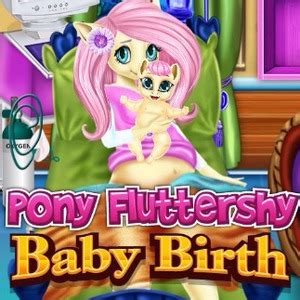 pony fluttershy baby birth give assistance   pregnant pony friv