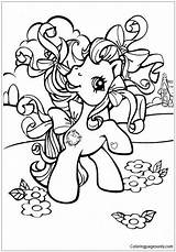 Pony Little Kleurplaten Pages Coloring Meer Color Online Print sketch template