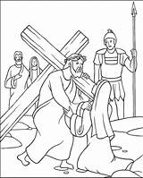 Crucis Vía Descripción sketch template