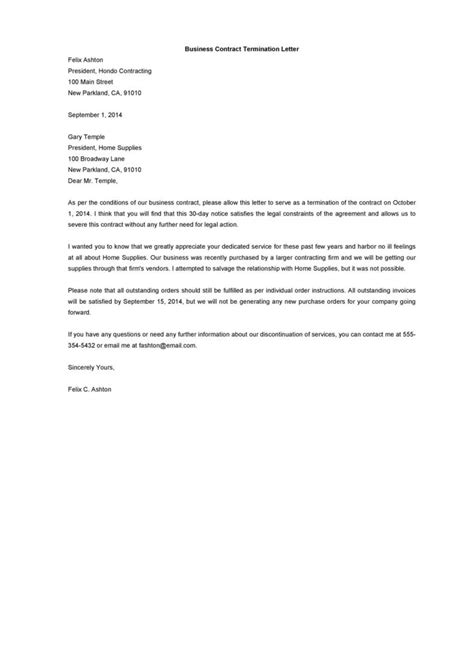 perfect termination letter samples lease employee contract