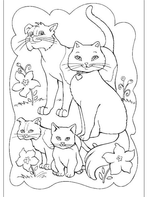 cat family coloring pages  getcoloringscom  printable