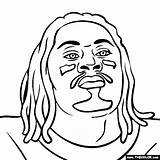 Marshawn Lynch Coloring Pages Thecolor Celebrities sketch template