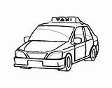 Taxi Colorear Cab Acolore Coches sketch template