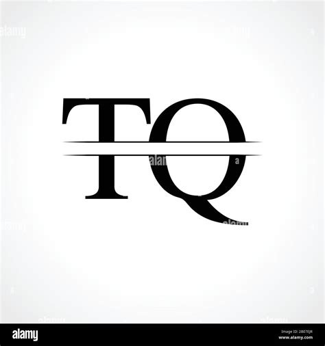 initial letter tq logo design vector template linked typography tq letter logo design stock