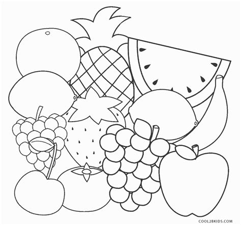 fruit colouring pages printable printable world holiday