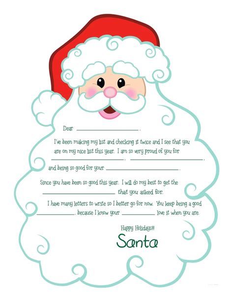 christmas lettering santa letter printable santa letter template