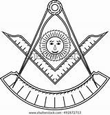 Masonic Symbol Past Freemasonry sketch template