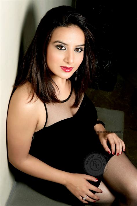 sexclusive stills pooja gandhi hot in stunning black costume