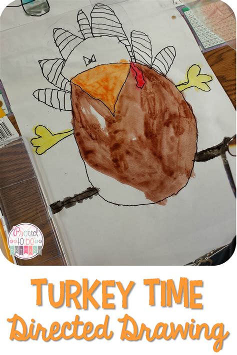 turkey drawing step  step  primary classroom students