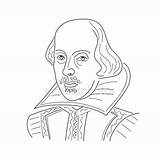 Shakespeare William Drawing Royalty Getdrawings sketch template