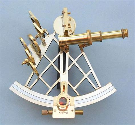 eight inch brass sextant from the brass compass