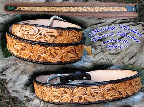 custom leather belts tooled leather belts western belts
