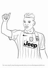 Pogba Paul Drawing Pages Draw Coloring Step Footballers Tutorials Printablecoloringpages Credit Larger Drawingtutorials101 sketch template
