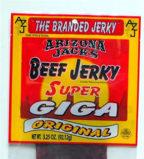original super giga bite beef jerky  bag prime snax