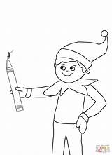 Elf Shelf Coloring Pages Printable Christmas Pencil Drawing Colouring Buddy Book Clipart Line Clip Reindeer Getdrawings Siobhan Popular Categories Coloringhome sketch template