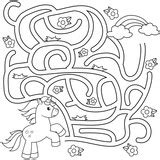 unicorn find path  rainbow labyrinth maze game  kids