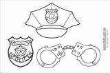 Police Coloring Pages Policeman Hat Template Preschool Kids Community Badge Color Helpers Printable Officer Hats Badges Sheet Clipart Printables Templates sketch template