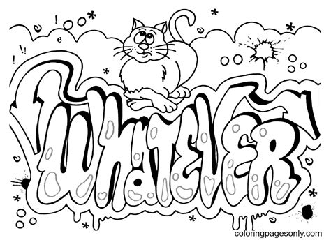 graffiti coloring pages  printable coloring pages