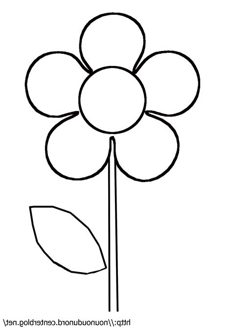 fleur dessin simple cool images beau dessin  colorier facile fleur avec coloriage coloriage