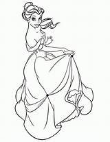 Coloring Disney Pages Belle Princess Beast Beauty Printable Print Quotes Numbers Book Quotesgram Gif Choose Board Everfreecoloring sketch template