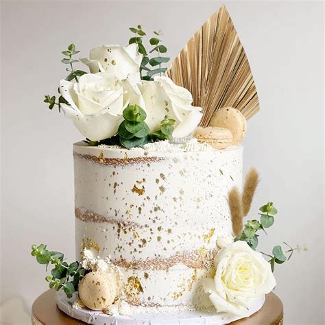 simple boho wedding cakes  shaadiwish