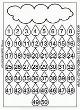 Number Worksheets Printable 50 Numbers Chart Worksheet Counting Coloring Tracing Print Kids Dots Sheets Recognition Math Pages Kindergarten Charts Square sketch template